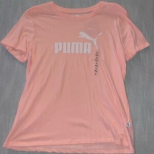 NWT— PUMA— COTTON TEE — CORAL PINK— SIZE L— MATCHING PANTS— MATCHING JACKET— SET